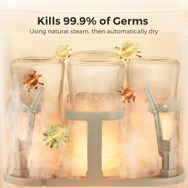 Momcozy Kleanpal Pro Baby Bottle Washer, Sterilizer & Dryer - All-In-One Cleaning Machine for Bottles, Pump Parts & Baby Essentials - Time-Saving & Effortless Care